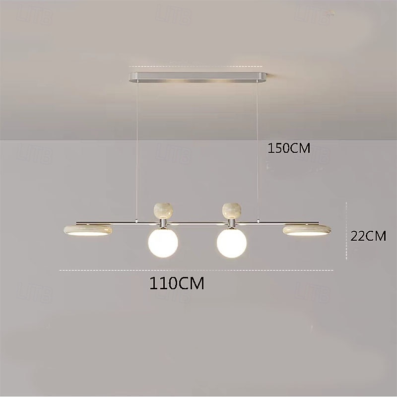 4-Light 110 cm Unique Design Pendant Light Metal Acrylic Painted Finishes Modern 110-120V 220-240V3