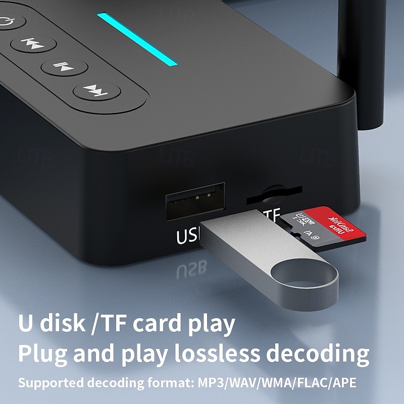 Bluetooth 5.1 Sound Transmitter Receiver 2 in 1 Wireless Sound Adapter for Mobile Phones Tablets TVs Game Consoles4