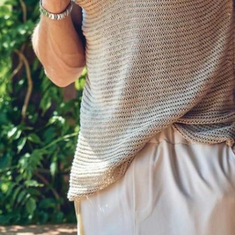 Men's Tank Top Sleeveless Shirt Sleeveless Crew Neck Summer Solid Color Fashion Designer Muscle Knitted Outdoor Black Blue Green Top Tee for Men3