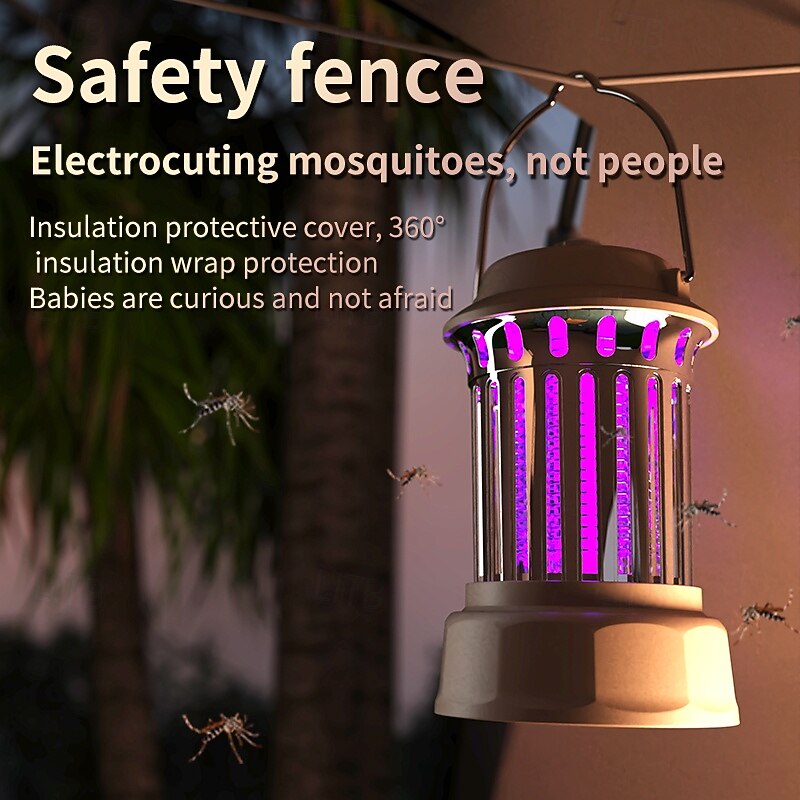 Dual Color Camping Electric Mosquito Killer Lamp Portable Atmosphere Lamp 1200mAh4