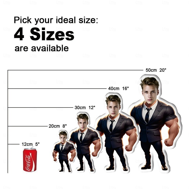 Father's Day Customized Cushions & Pillows Personalized Gift Photo Custom Gift Ideas in Various Sizes with Insert Gift for Dad Grandpa Best Dad4