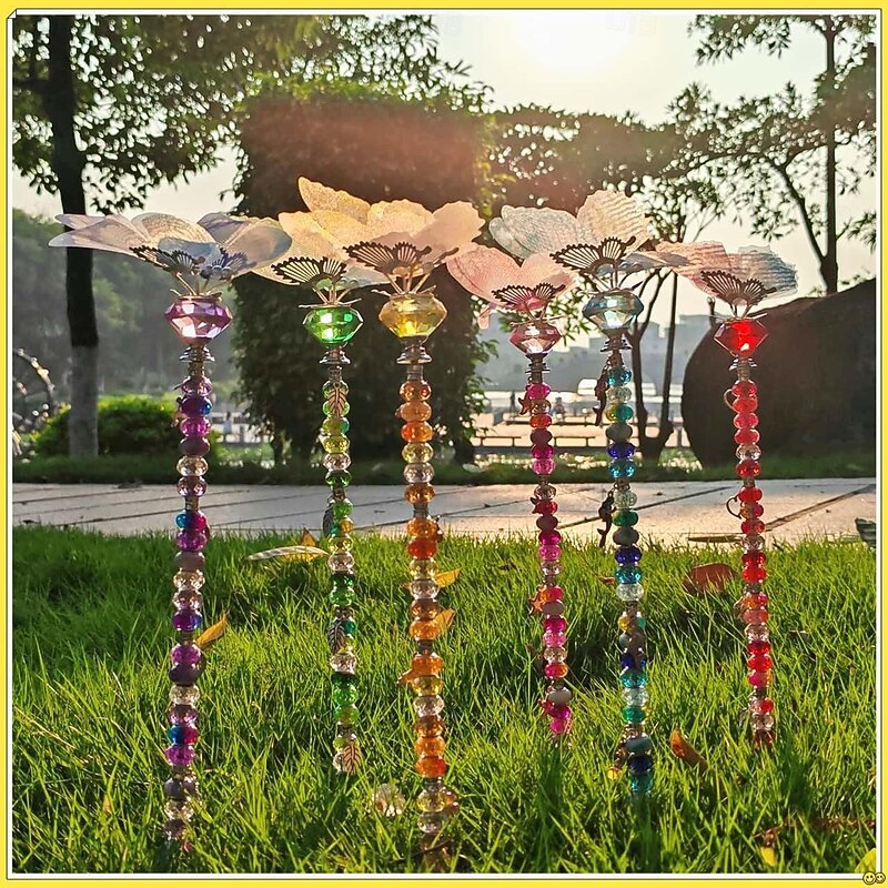 Butterfly Garden Stake, Butterfly Garden Stake Decoration, Fairy Garden Accessories Set for Outdoor Yard, Flower Bed, and Lawn4