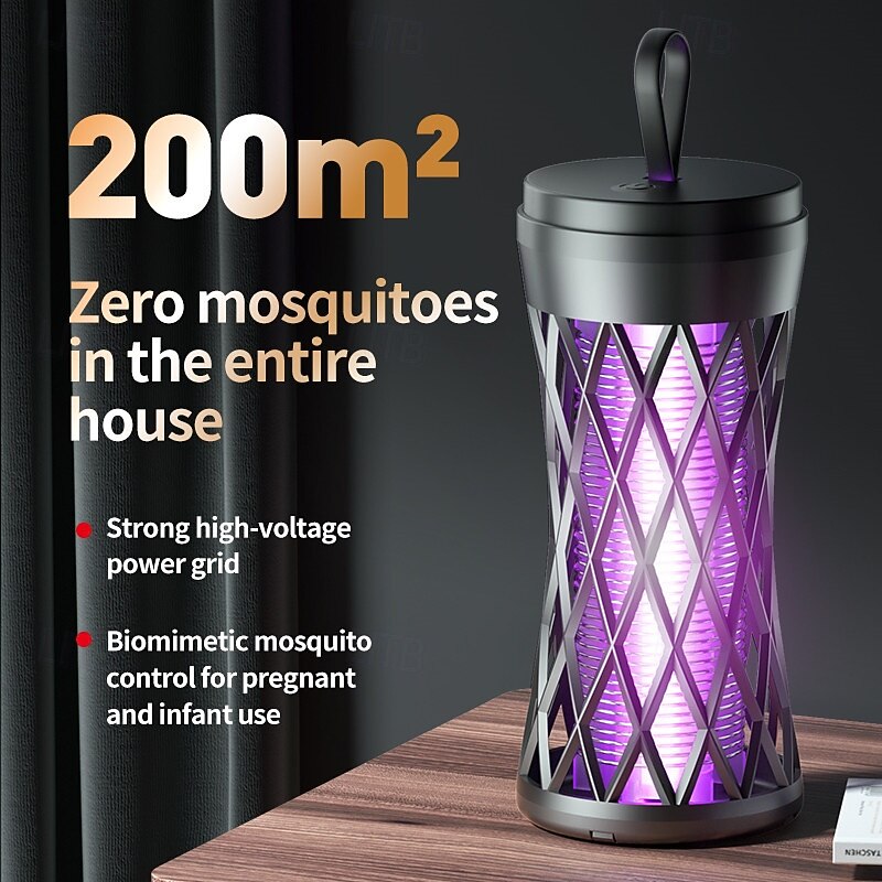 Electric Shock Inhalation Mosquito Repellent Lamp, USB Photocatalyst Repellent, Household Bedroom Mosquito Trap2
