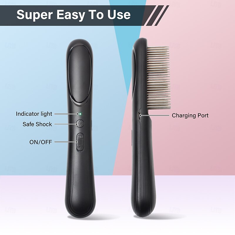 Electrostatic Flea Removal Killer Comb Multifunctional Pet Brush Electric Anti Lice Comb for Cat Dog Comb Hair Cleaner Puppy Accessorie3