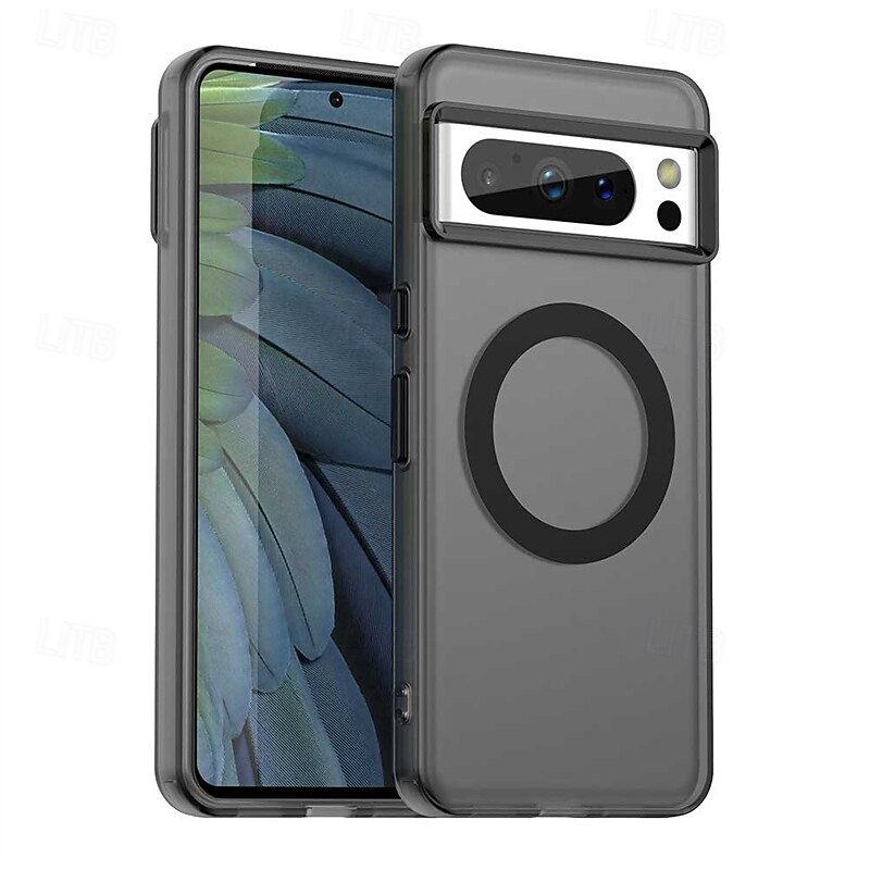 Magnetic Adsorption Phone Case for Google Pixel 9 Pro/9 Pro XL/8 Pro/8/9 PC Metal Shockproof Cover with Wireless Charging Support