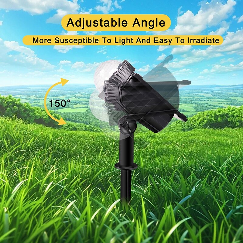 1/2PCS Outdoor Solar Spotlight Halloween Lawn Projection Lamp IP65 Waterproof Park Path Courtyard Garden Tree Christmas Landscape Light3