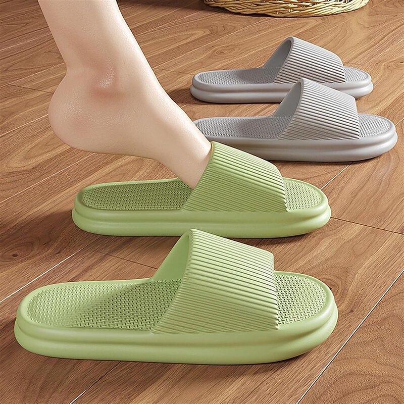 Cloud Slippers for Women and Men, Pillow House Slippers Shower Shoes Indoor Slides Bathroom Sandals, Ultimate Comfort, Lightweight, Thick Sole, Non-Slip, Easy to Clean3