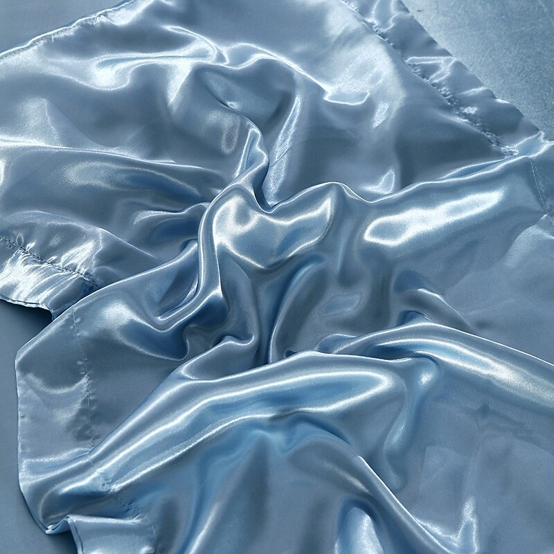 Washed Silk Pillowcase Single Satin Imitation Silk Pillowcase2