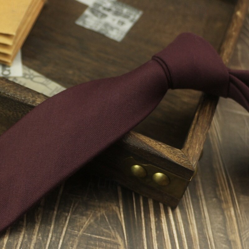 Men's Neckties Sexy Solid / Plain Color Wedding Party Daily Wear4