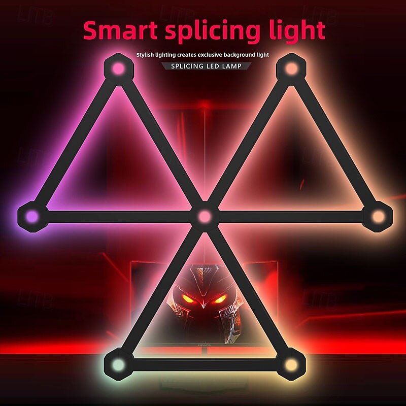 Indoor Creative Indoor Wall Lights Living Room Bedroom Acrylic Wall Light USB Powered3