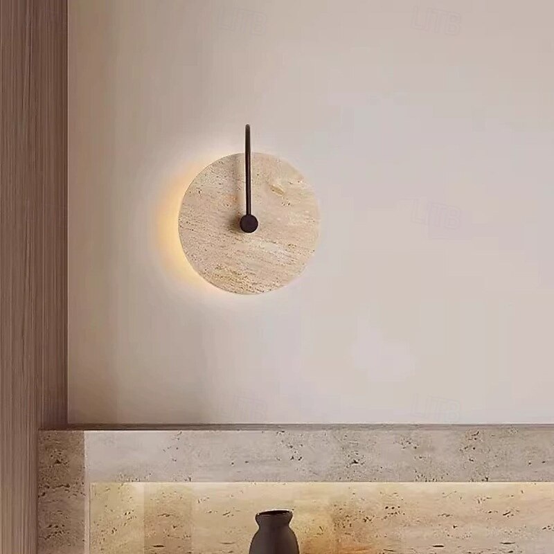 Indoor Vintage Country Indoor Wall Lights Living Room Bedroom Stone Wall Light 110-120V 220-240V 7 W3
