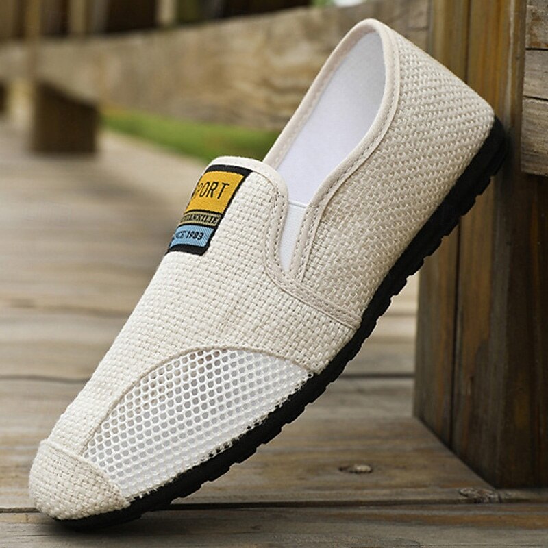 Men's Mesh Slip-On Walking Shoes – Ultra Lightweight Breathable Sneakers for Outdoor Activities and Summer Comfort