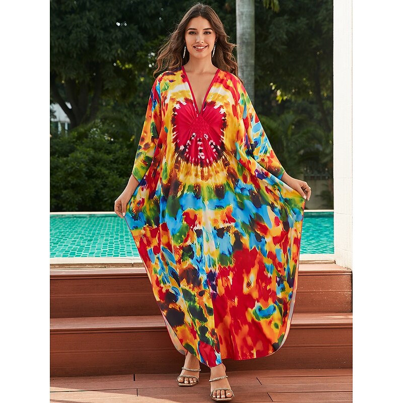 Butterfly Halloween Dress Kaftan Pride Rainbow Casual Adults' Women's Halloween Carnival Pride Parade Pride Month Easy Halloween Costumes Dress Up