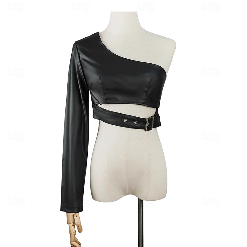 Punk & Gothic Jacket PU Leather Harness Fancy Dress Women's Pride Leather Community Halloween Carnival Nightclub Pride Parade Pride Month Adults' Top All Seasons4