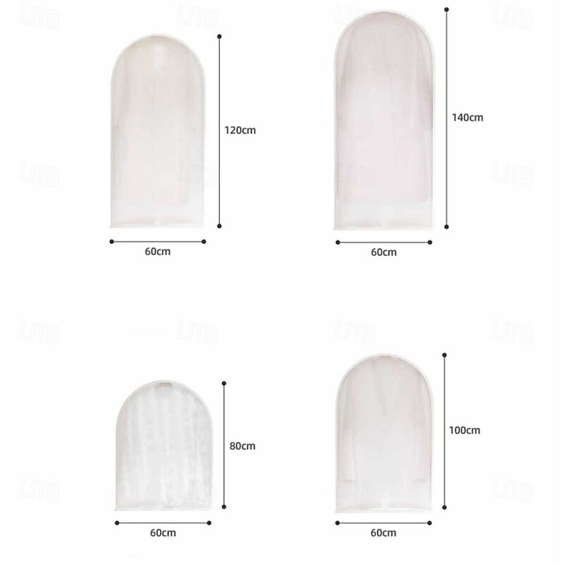 5 Pack Space Saving Hanging Garment Bags with Self Compression Zipper, Dust Cover for Coats Down Jackets, Closet Clothes Organizer with Clear Window2