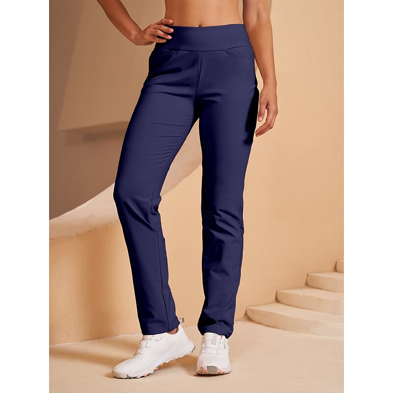 Women's Golf Pants Black Dark Navy Bottoms Ladies Golf Attire Clothes Outfits Wear Apparel