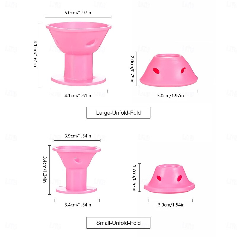 20/30 PCS Magic Silicone Hair Rollers, Overnight Curlers with Hairnet, No Heat Curlers for DIY Hair Styling2