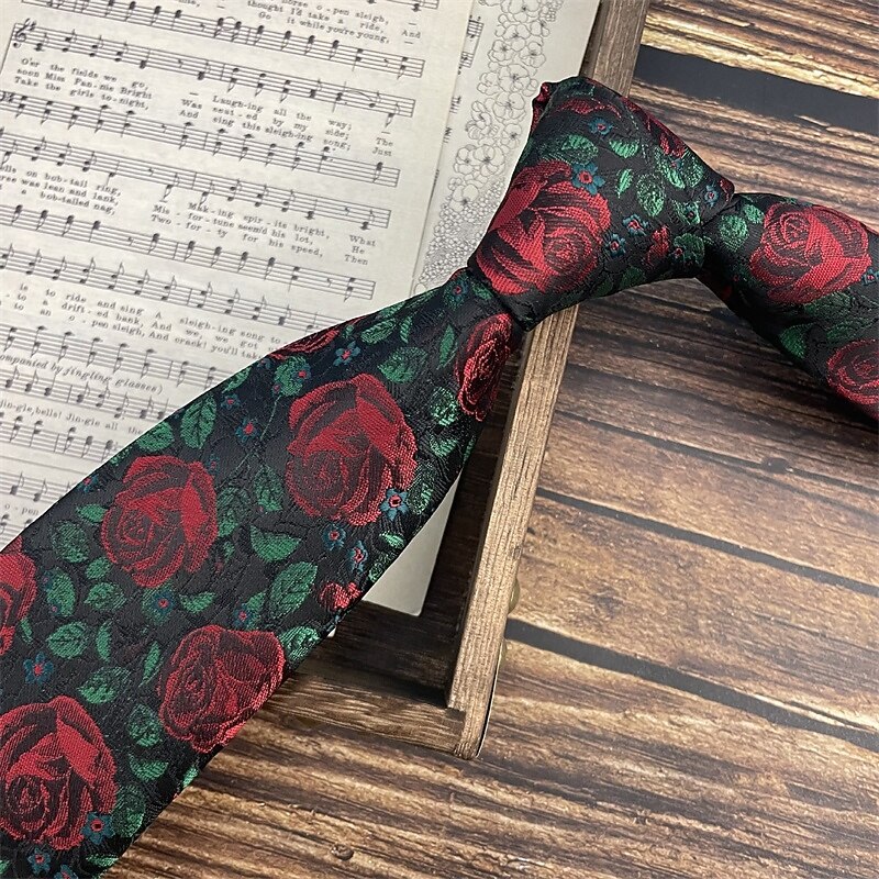 Men's Neckties Sexy Flower / Plants Wedding Party Daily Wear2
