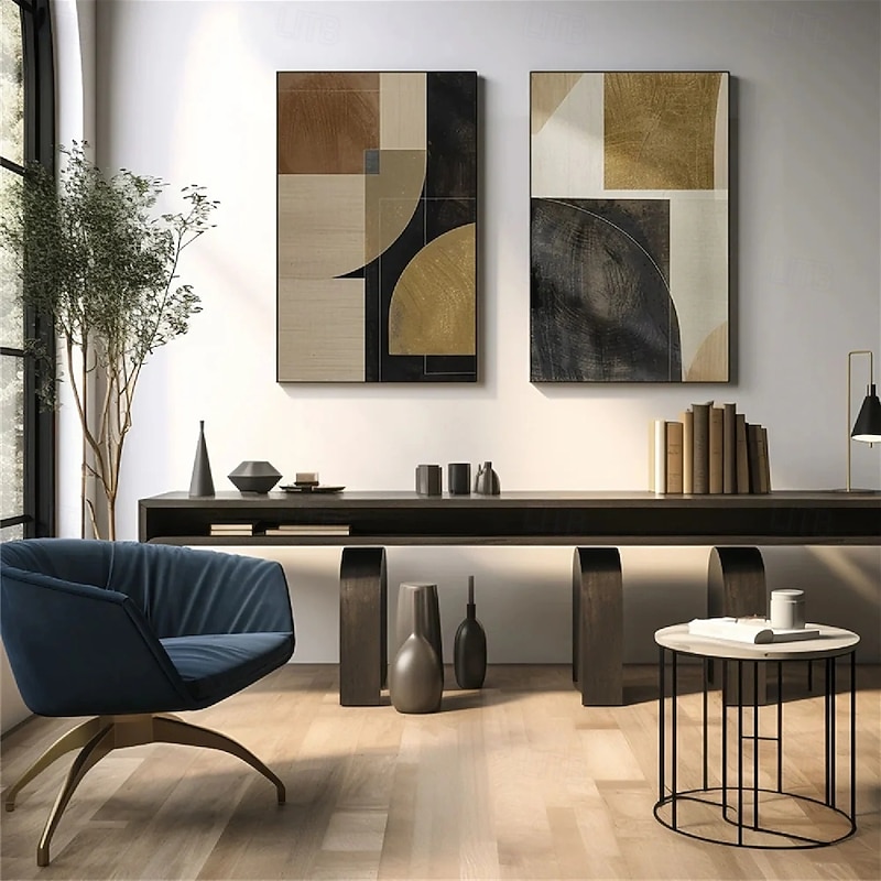 Wabi sabi  artwork hand painted Oil Painting Hand Painted modern oil paintings Wall Art Set of 2 Beige Abstract Painting on Canvas A Pair Beige Texture Wall Art Neutral Abstract Wall Art Boho3