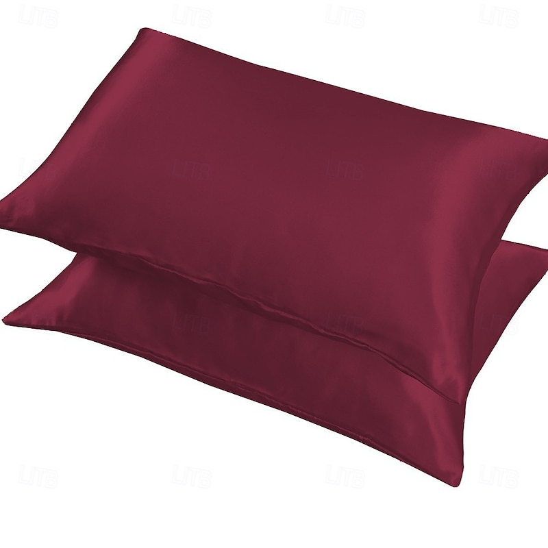 Satin Imitation Silk Pillowcases3