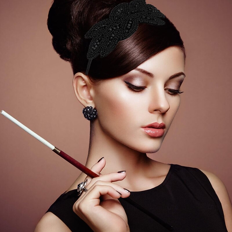 1920s The Great Gatsby Outfits Flapper Headband The Great Gatsby Flapper Girl Retro Sparkling Glitter Crystal / Rhinestone Fancy Dress Women's Carnival Masquerade Back To School Party Evening Wear3