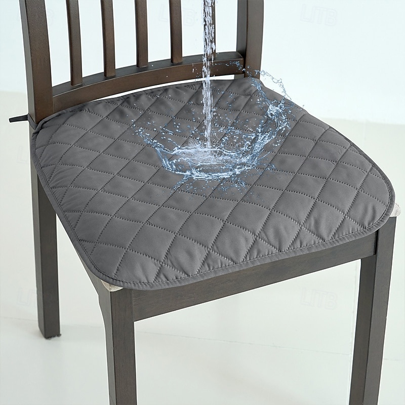 100% Waterproof Seat Covers for Dining Room Chair Slipcovers Kitchen Chair Covers Dining Chair Cover Outdoor Patio Garden Lawn Yard