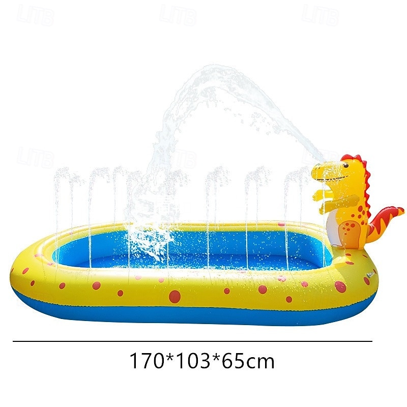 Kiddie Pool Evajoy Inflatable Kids Pool Summer Water Party Inflatable Pool for Backyard & Garden 27.5*40.5*25.5 inch4