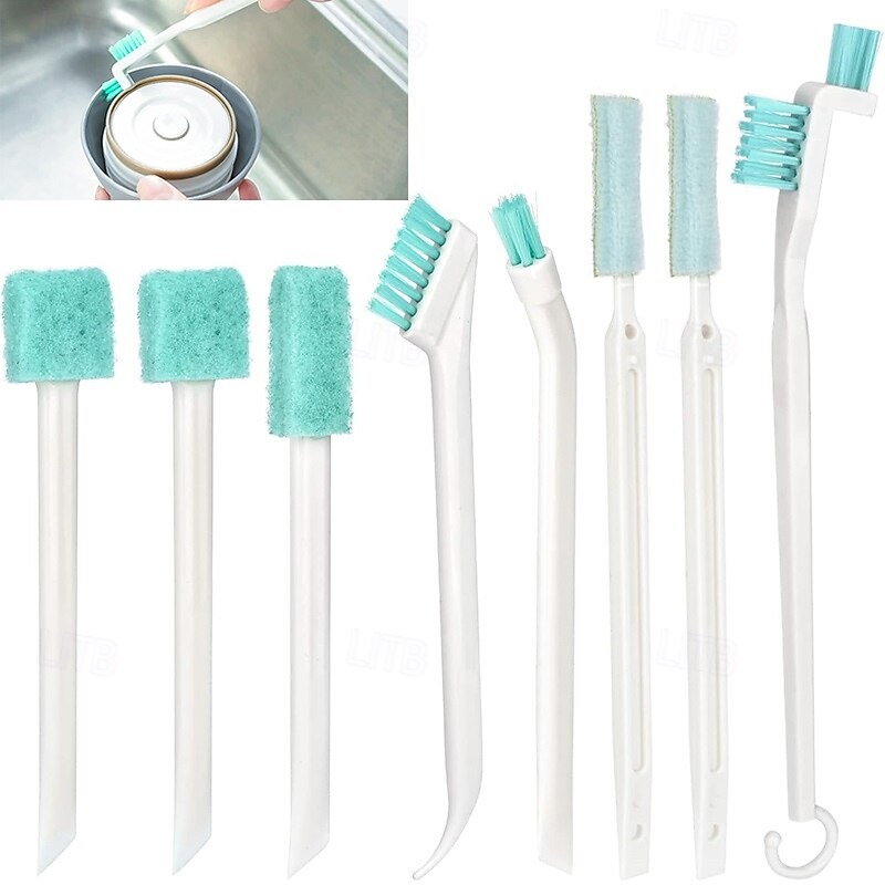 8pcs Crevice Cleaning Brushes Tool for Household Use Small Cleaning Brush Tight Spaces Tiny Cleaning Brush Mini Parts Humidifier Toaster