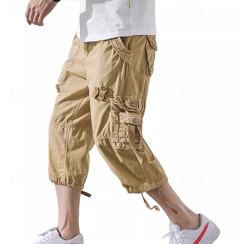 Men's Cargo Pants Hiking Pants Trousers Tactical Pants Military Summer Outdoor Regular Fit Quick Dry Capri Pants Dark Grey Black Hunting Climbing Camping / Hiking / Caving 29 30 31 32 34