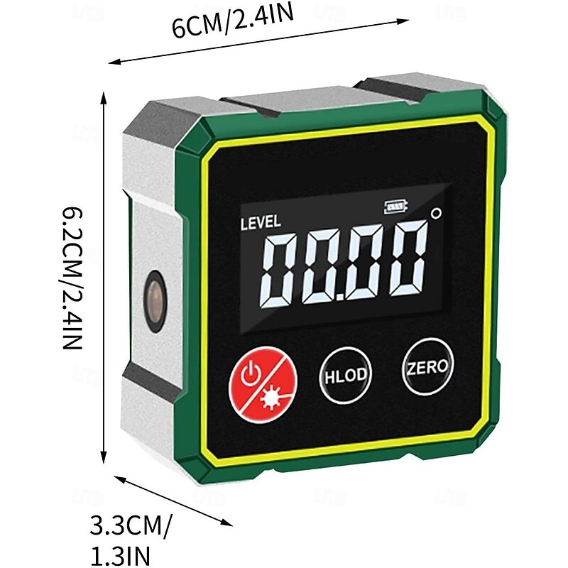 Digital Angle Finder Magnetic Angle Gauge LCD Digital Level tool Protractor Inclinometer Level Box Backlit Portable Angle Measurement Tool Battery Operated2
