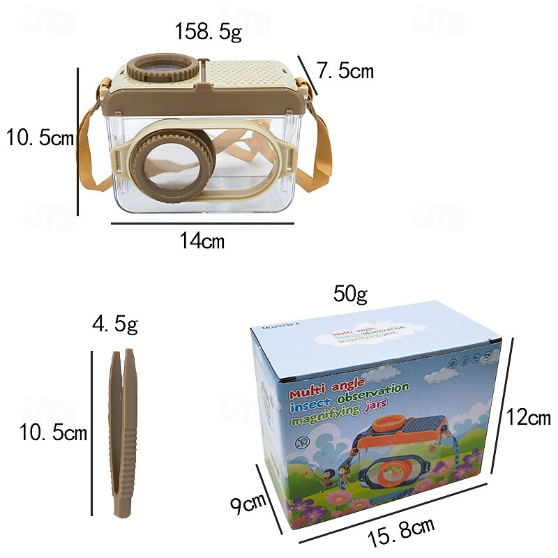Insect Observation Box Insect Catching Net Feeding And Sea Driving Set Scientific Biology Education Toy Children's Outdoor Exploration Tool3