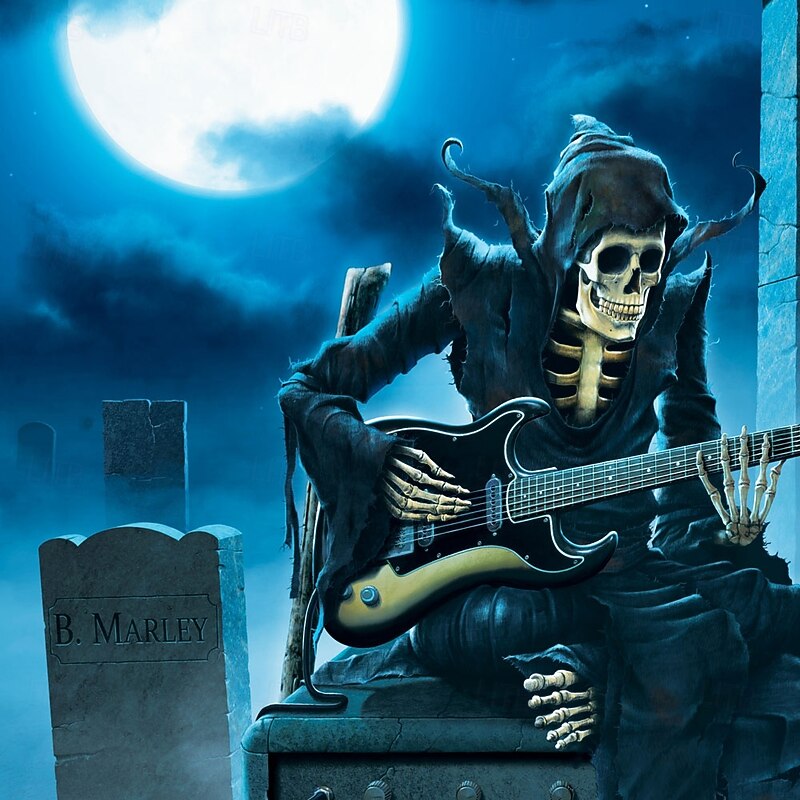 Men's Skull Polo Short Sleeve Polo Shirts Collared Shirts Dark School Athleisure Daily Wear 3D Print Summer Blue2