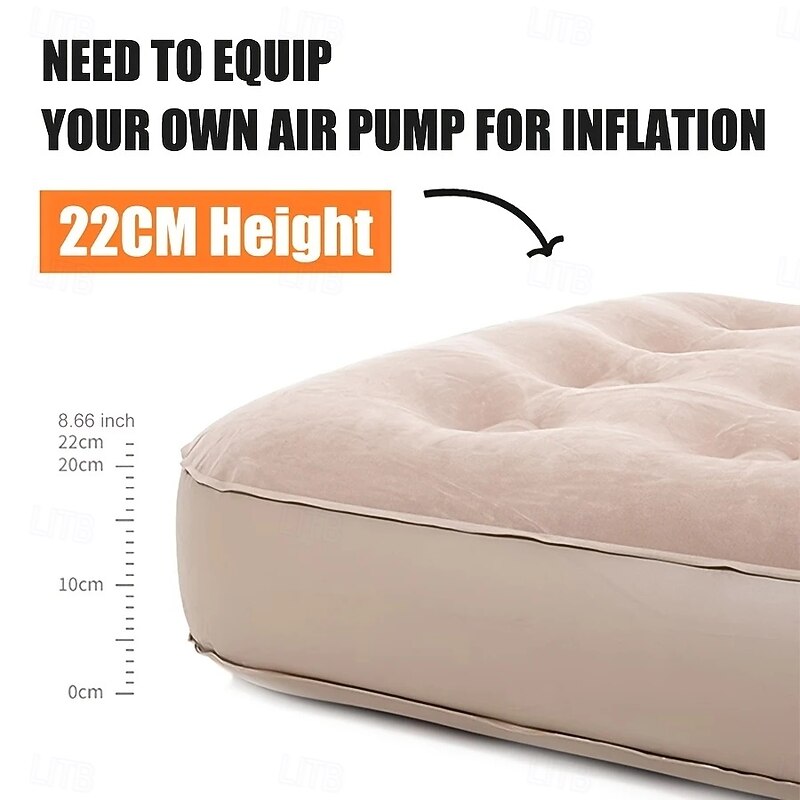 Outdoor Inflatable Bed Sleeping Pad, Air Mattress for Tent Camping and Home Use2