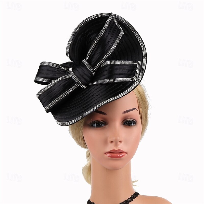 Headdress Fabric Fedora Hat Wedding Evening Party Tea Party Horse Race Cocktail Vintage Cute With Bowknot Headpiece Headwear