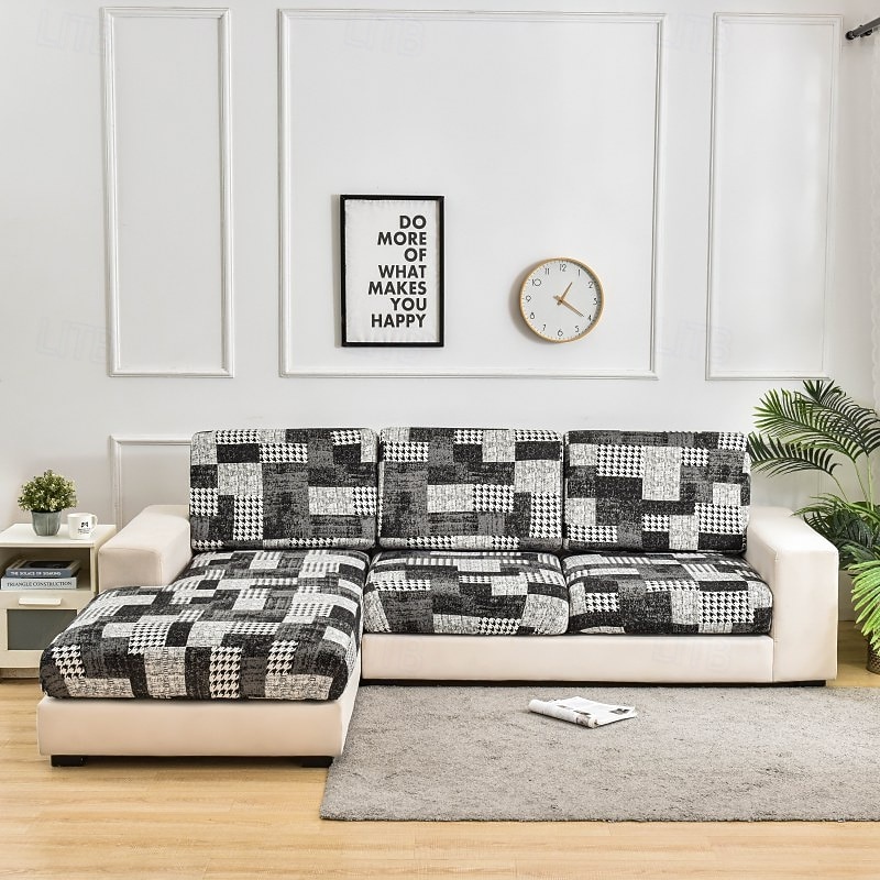 Sofa Cushion Cover for Living room Furniture Protector Spandex Elastic Removable L-Shape Corner Armchair Couch Slipcover2