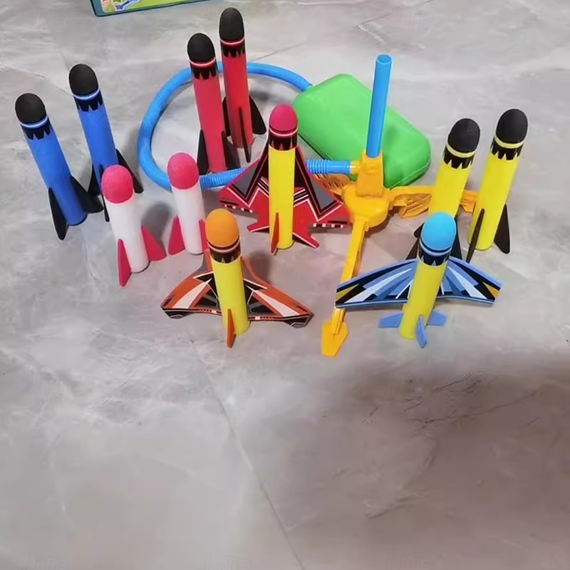 Air Rocket Toy - Foot Pump Launcher Outdoor Sports Catapults 1 Set Launch4