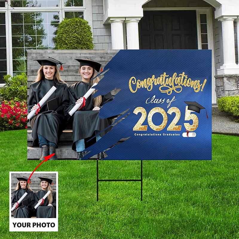 Graduation Outdoor Yard Banner Sign Decorations Best Graduation Gift Outdoor Umbrella Barbecue Party Supplies Holiday Decor Indoor House Gathering2