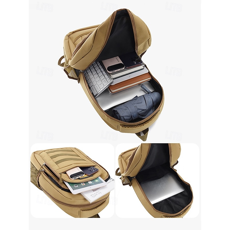 Men's Sports Backpack with Multiple Compartments and Mesh Side Pockets – Durable,Stylish,and Lightweight Daypack for Travel,School or Outdoor Activities4