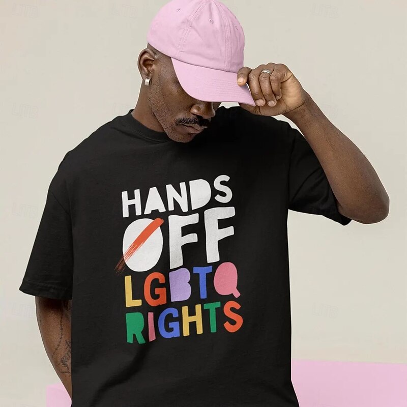 Rainbow LGBTQ T-shirt Pride Shirts Character Graphic For Couple's Men's Women's Adults' Masquerade Hot Stamping Pride Parade Pride Month2