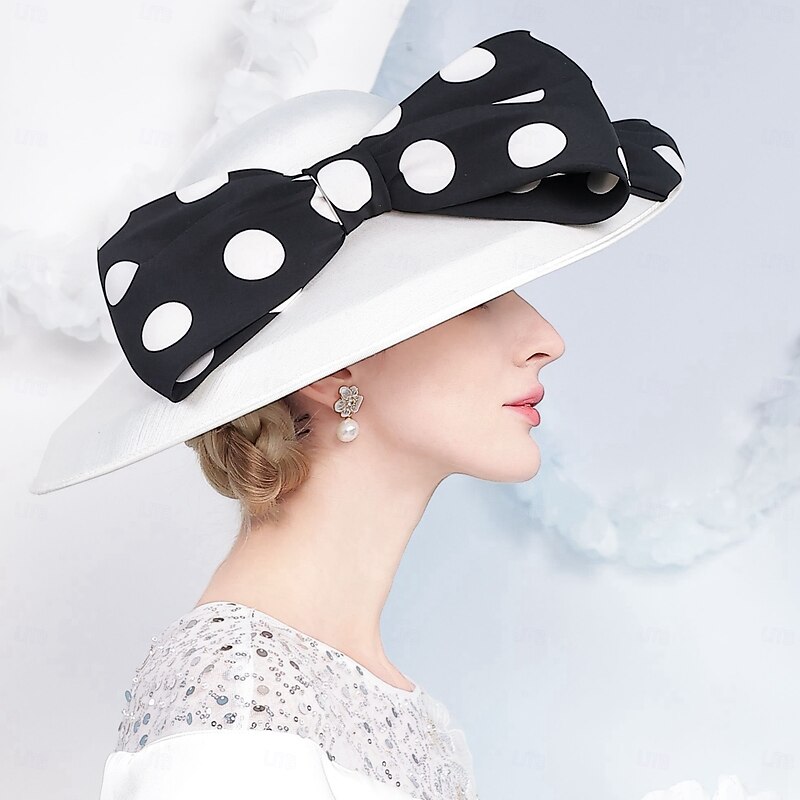 Elegant Sweet Flax Hats with Bowknot  Wedding / Party / Evening Headpiece/Special Occasion/Office & Career/Casual/Birthday/New Baby/Thank You/Graduation/Congratulations/Anniversary3