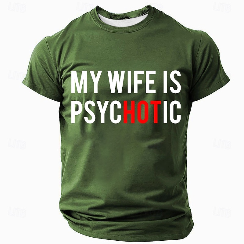 Men's Funny Slang T Shirt Short Sleeve T shirt 3D Print Crew Neck Shirt Fashion Daily Casual Street Casual Daily Black Blue Green Summer Spring All Seasons Clothing Apparel S M L XL XXL XXXL2