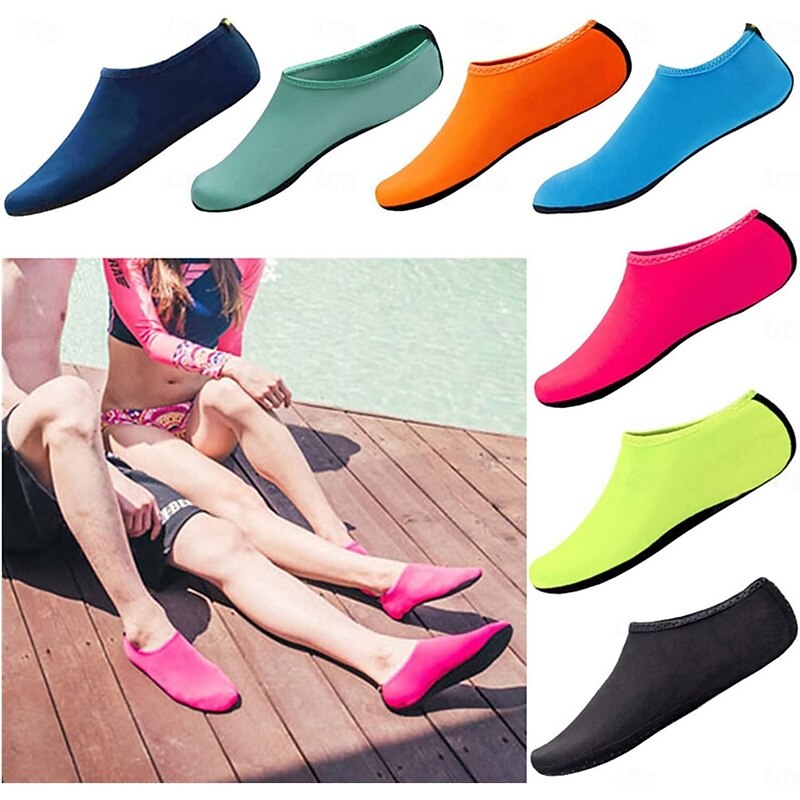 Summer Water Shoes Quick Dry Non Slip Aqua Socks for Women, Men, Kids Sea Pool Sports