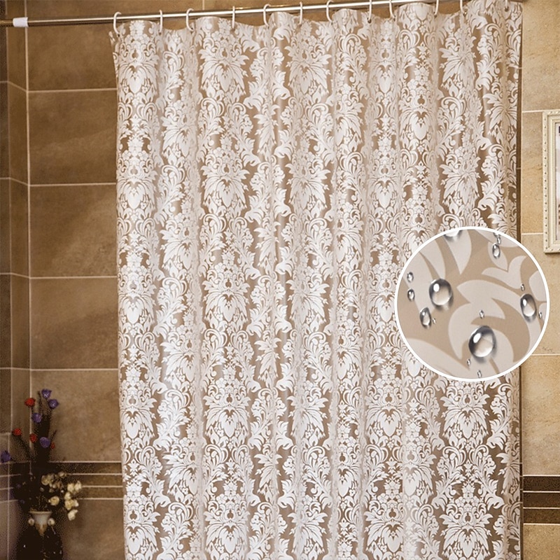 Peva Waterproof Mould Proof Thickened Shower Curtain 180cm*180cm(70