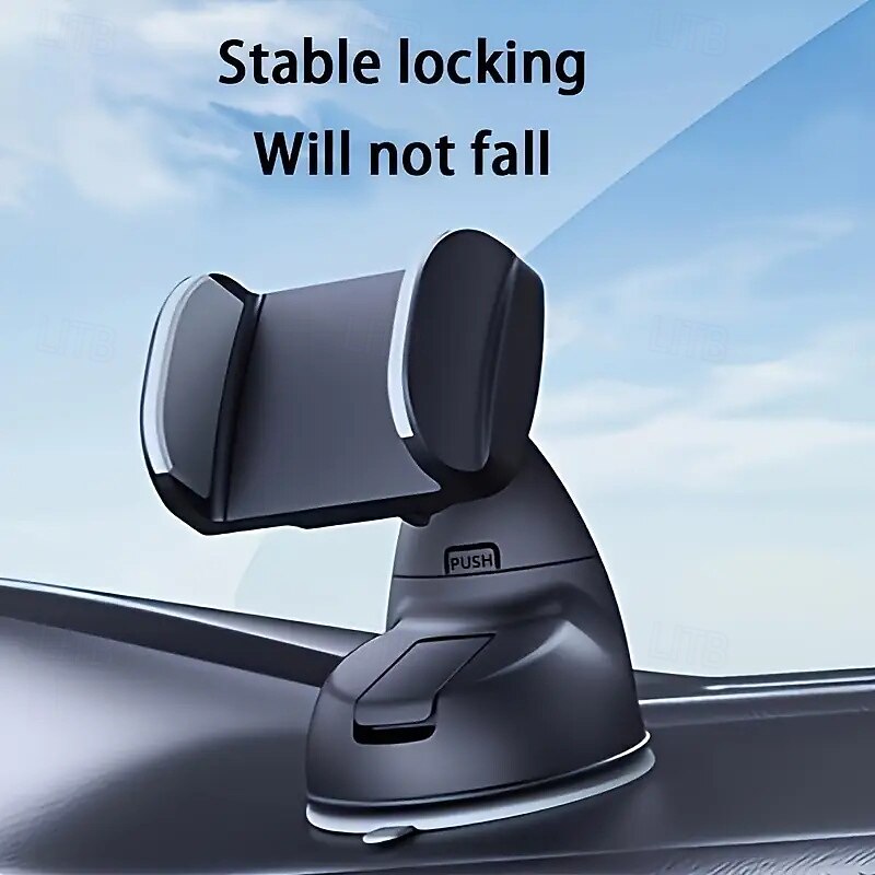 Free Rotating Car Phone Holder Adjustable Horizontal And Vertical Strong Vacuum Adsorption Car Gps Navigation Bracket Suitable For All Compatible Cell Phones2