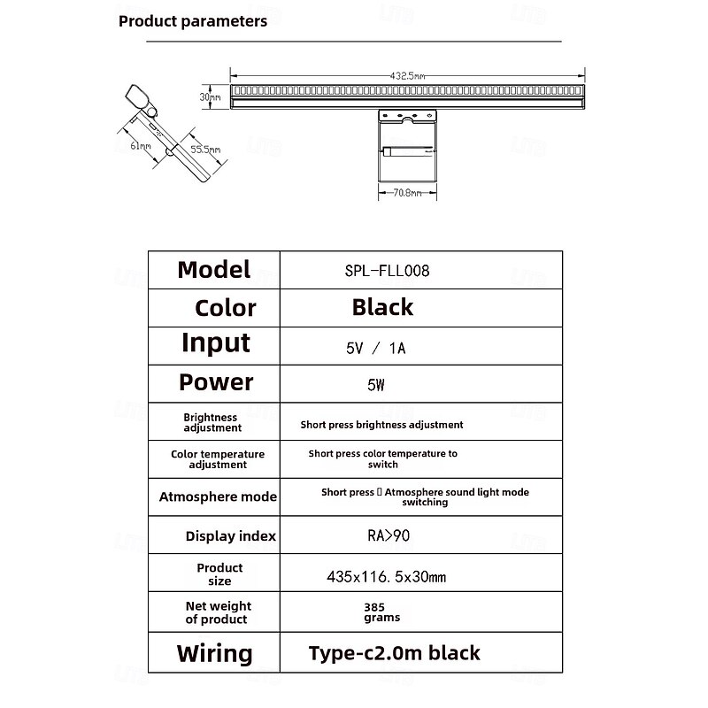Table Lamp / Reading Light Ambient Lamps / Decorative Modern Contemporary USB Powered For Study Room / Office Plastic USB2