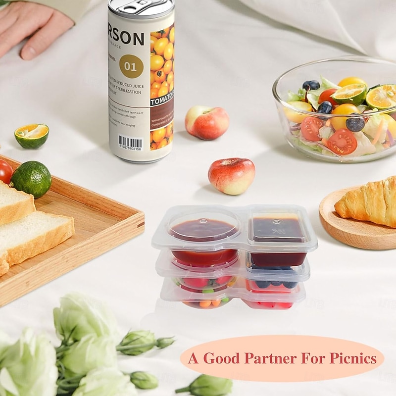 20pcs/set Snack Containers,Reusable Snack Containers with Lids,Snack Pack Containers for Portion Control and Meal Prep Lunch Containers for School Office Travel3