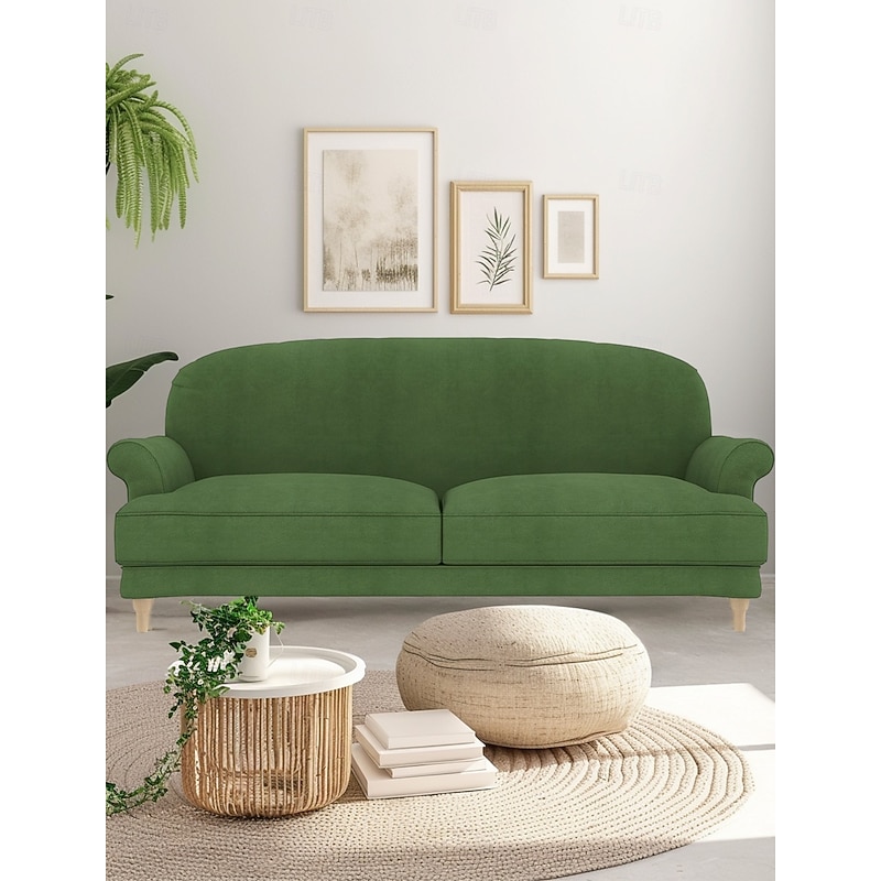 Sofa Cover Solid Color Quilted Velvet Slipcovers ESSEBODAcover LITB PRIME cover4