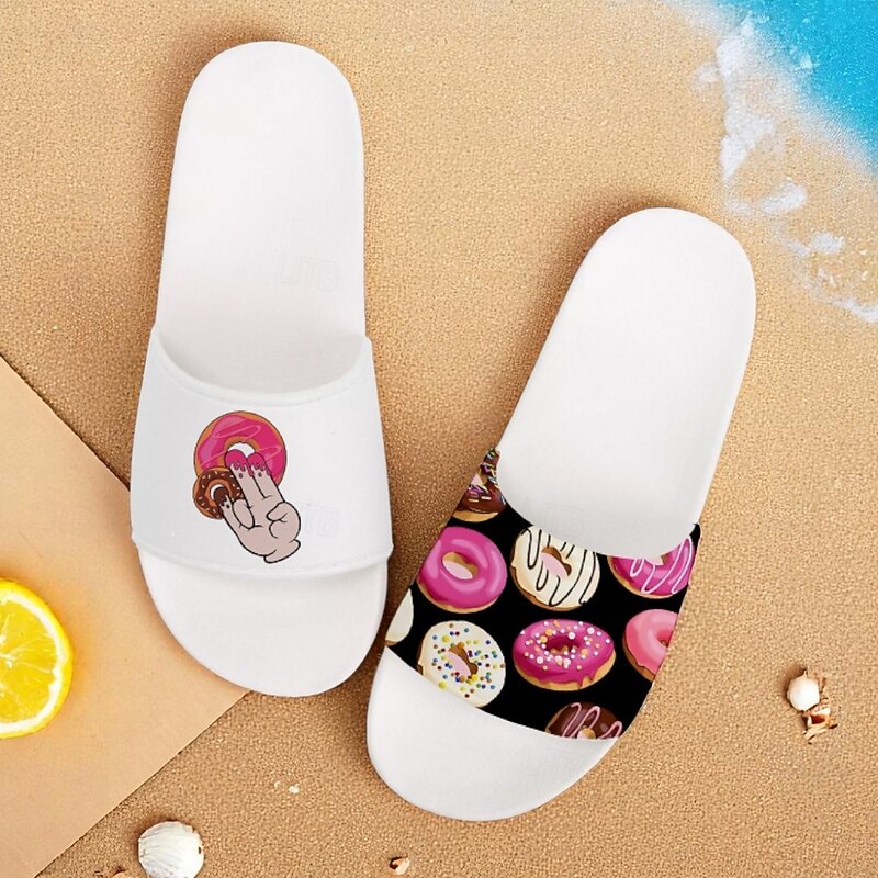 Men's Flamingo Themed Slide Sandals with Colorful Pattern – Casual & Fun Style for Beach, Poolside & Summer Vacations2