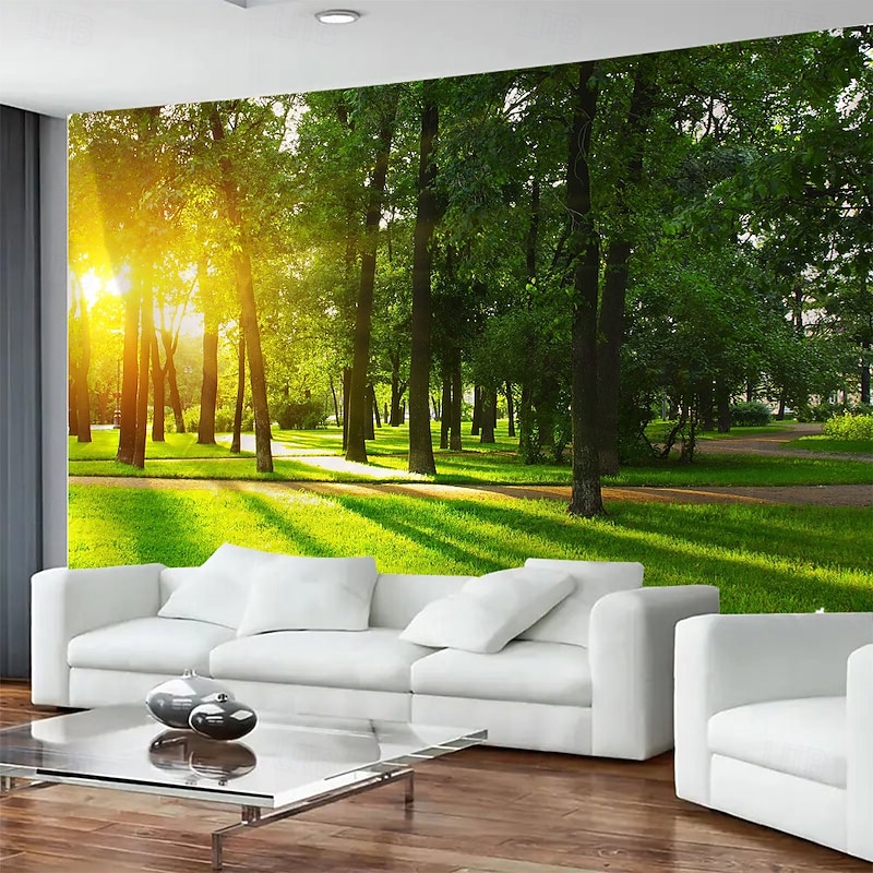 Forest Plant Scenery Hanging Tapestry Wall Art Large Tapestry Mural Decor Photograph Backdrop Blanket Curtain Home Bedroom Living Room Decoration2