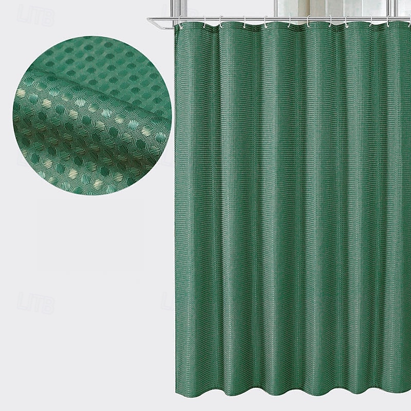 Plain Waffle Polyester Shower Curtain 180cm*180cm(70"*70")Bathroom Curtains, Sanitary Partition Curtains, Shower Curtains2